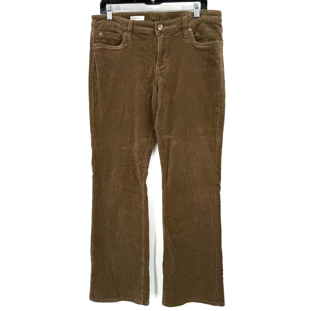 Kut from the Kloth Size 12 Brown Corduroy Cords Farrah Baby Bootcut Pants